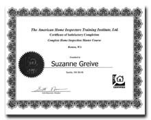 Suzanne Greive Home Inspector 206 295-4330