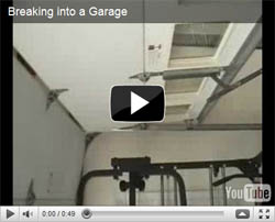 Secure your garage doors with a zip tie!