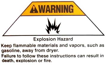 Keep flamables away from all appliances, especially gasoline!