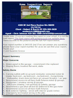 Mini reports designed for cell phones and easy to share